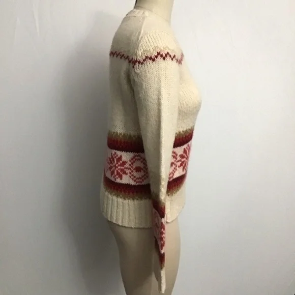 NWT J. Crew Wool Blend Sweater Medium Ivory - Picture 2 of 8